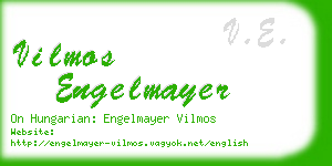 vilmos engelmayer business card